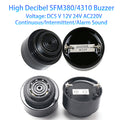Active Piezoelectric Buzzer 3V-220V