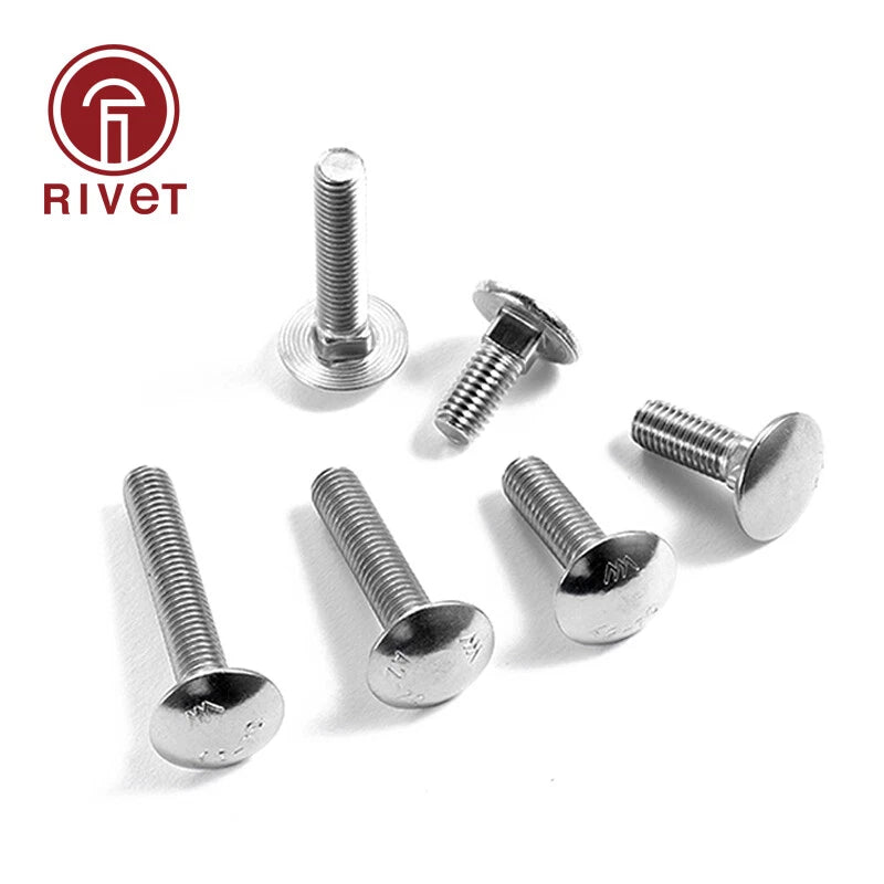 316 Stainless Steel Din603 Gb14 Iso8677 Mushroom Square Head Bolt