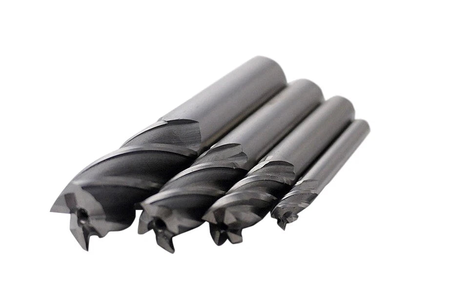 Industrial-Lev<wbr/>el HSS-AL End Mill Cutter 4-Flute Milling Cut Bit Option: 2-25MM