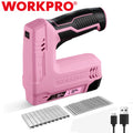 WORKPRO 2-in-1 Electric Cordless 3.6V Staple Nail Gun 2.0A Stapler Staples Nails