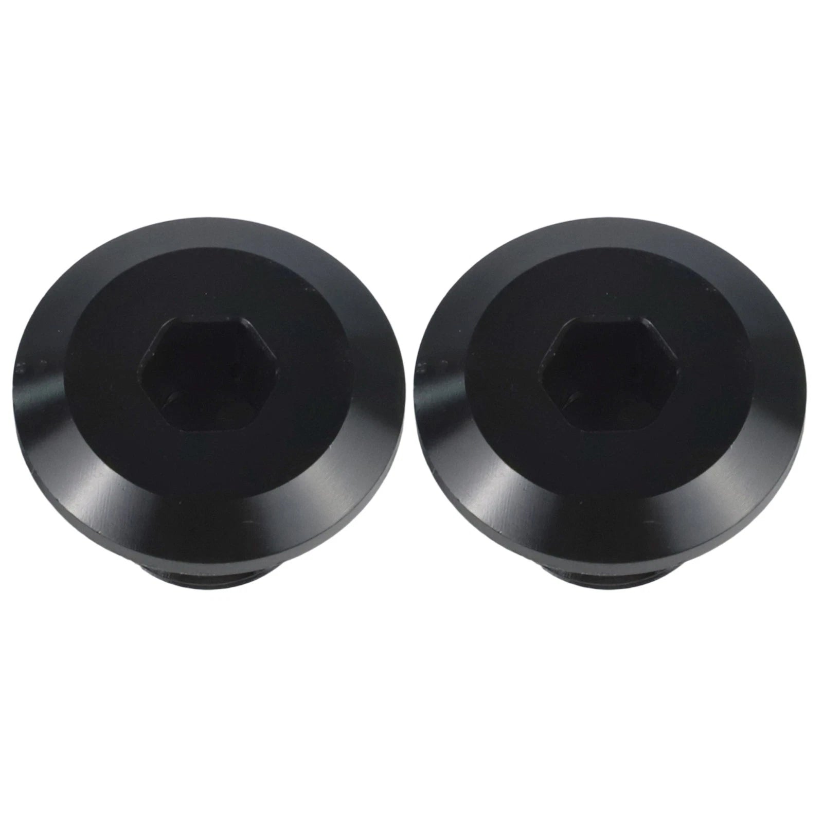 Set Of Two Anodized Front Wheel Axle Lock Nuts Compatible With For