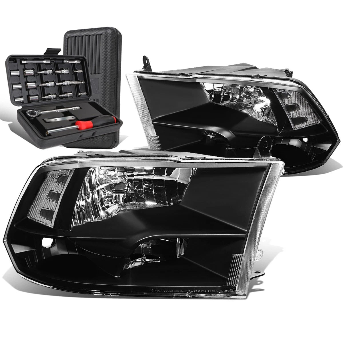 For 2009-2018 Dodge Ram Pickup Black/clear Side | Built Supply Co