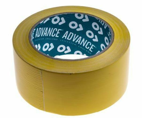 Advance Tapes AT8 Yellow PVC Lane Marking Tape 50mm