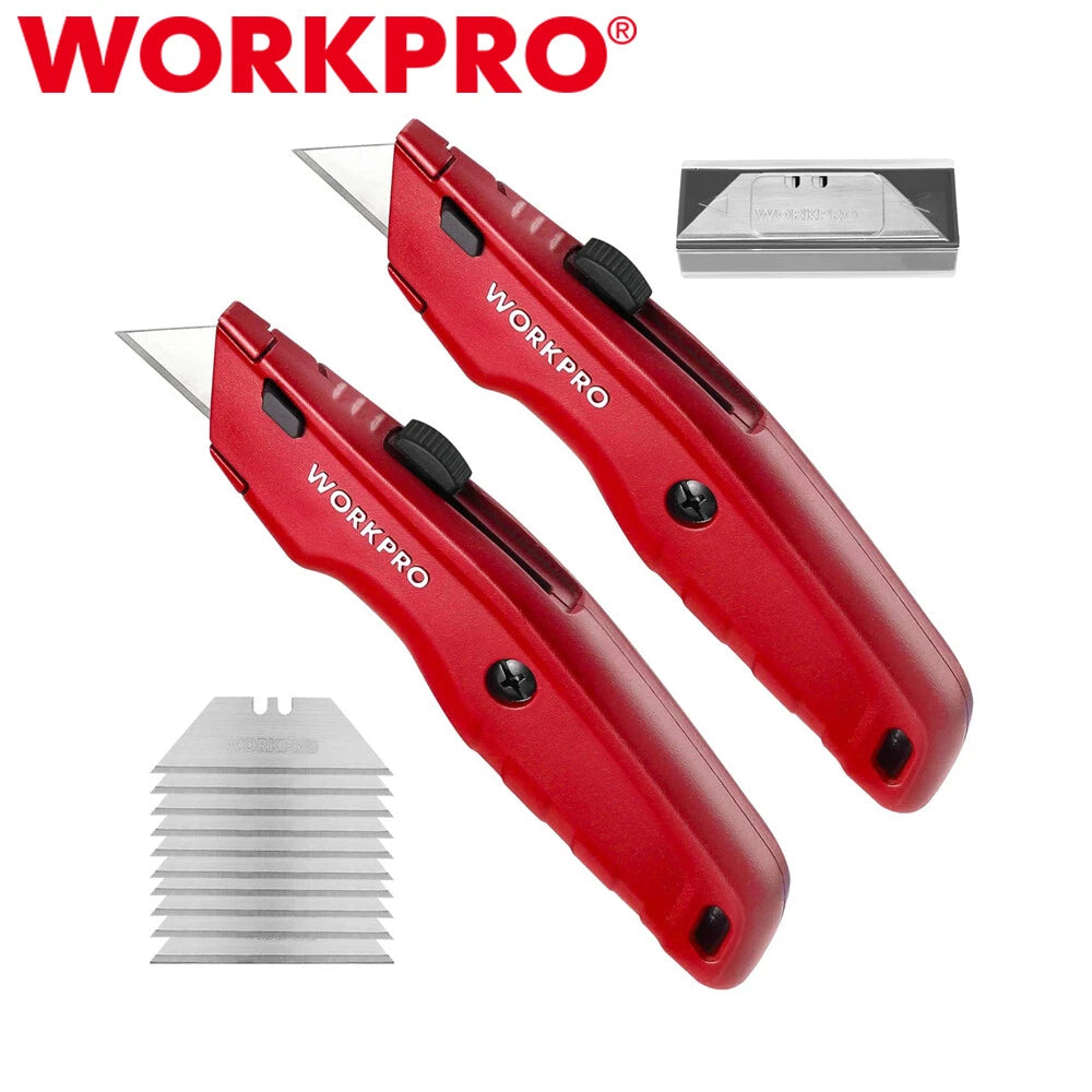 Workpro Retractable Utility Knife Heavy Duty Box | Built Supply Co