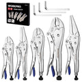 WORKPRO 5PC Locking Plier Set by WORKPRO