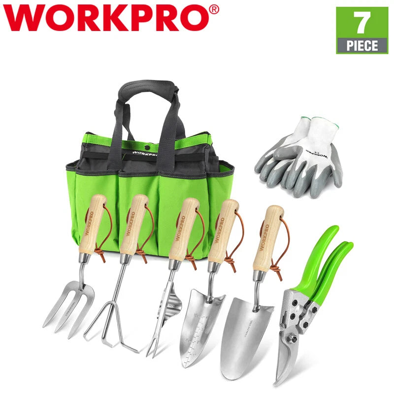 Workpro Garden Tool Set Heavy Duty Stainless Steel | Built Supply Co