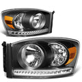 [Led Drl]fit 06-09 Dodge Ram Truck Black Housing | Built Supply Co