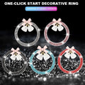 Stylish Zinc Alloy Car Engine Start Stop Button Decoration Ring For