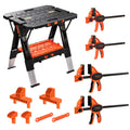 Pony Portable Folding Work Table 2-in-1 Sawhorse & Workbench
