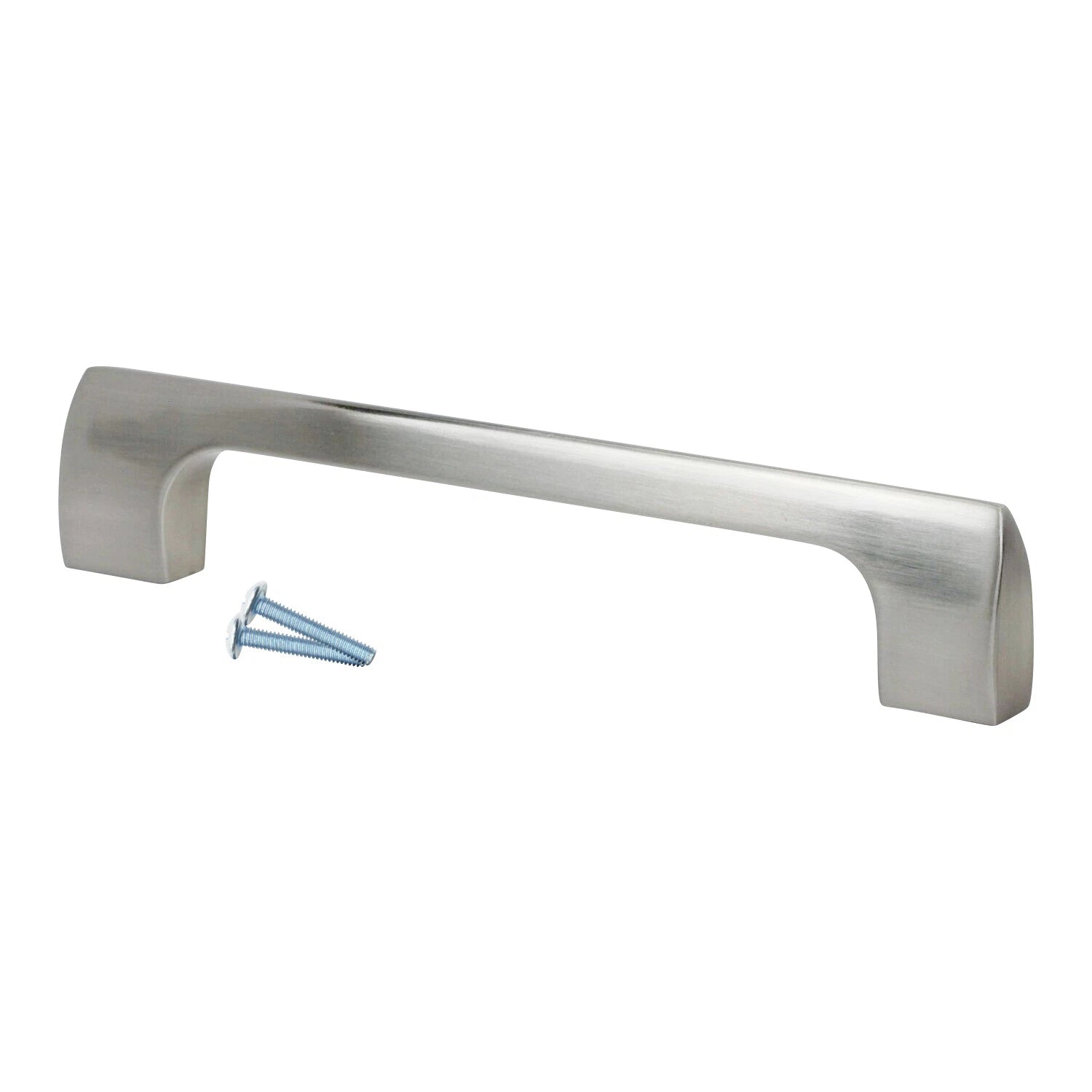 2 Pack Modern Point 6-5/16" Brushed Nickel Kitchen Cabinet Pull