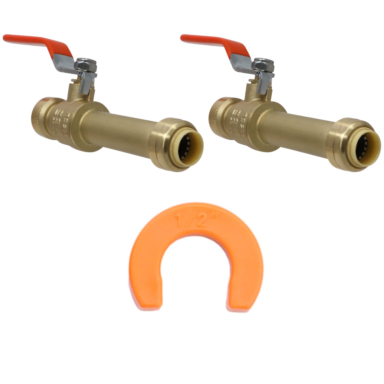 XFITTING Push Fit 1/2" x 1/2" Slip Ball Valve