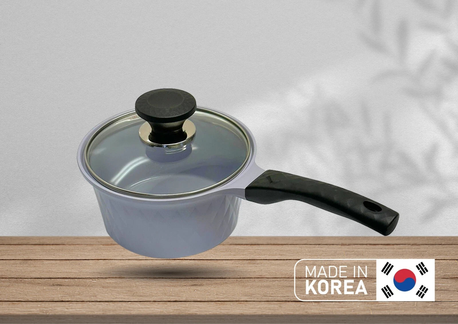 2.1 Qt Ceramic Sauce Pot With Lid, 7'' Cooking Pot With Lid, Made In