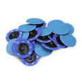 200 Pack- 2" Zirconia 80 Grit Quick Change Sanding Disc Black Hawk