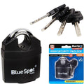 Bluespot High Security Closed Shackle Padlock - Steel Chain by Bluespot