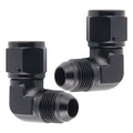 6an Bulkhead Flarefitting Female To Male Aluminum Fitting 90 Degree B
