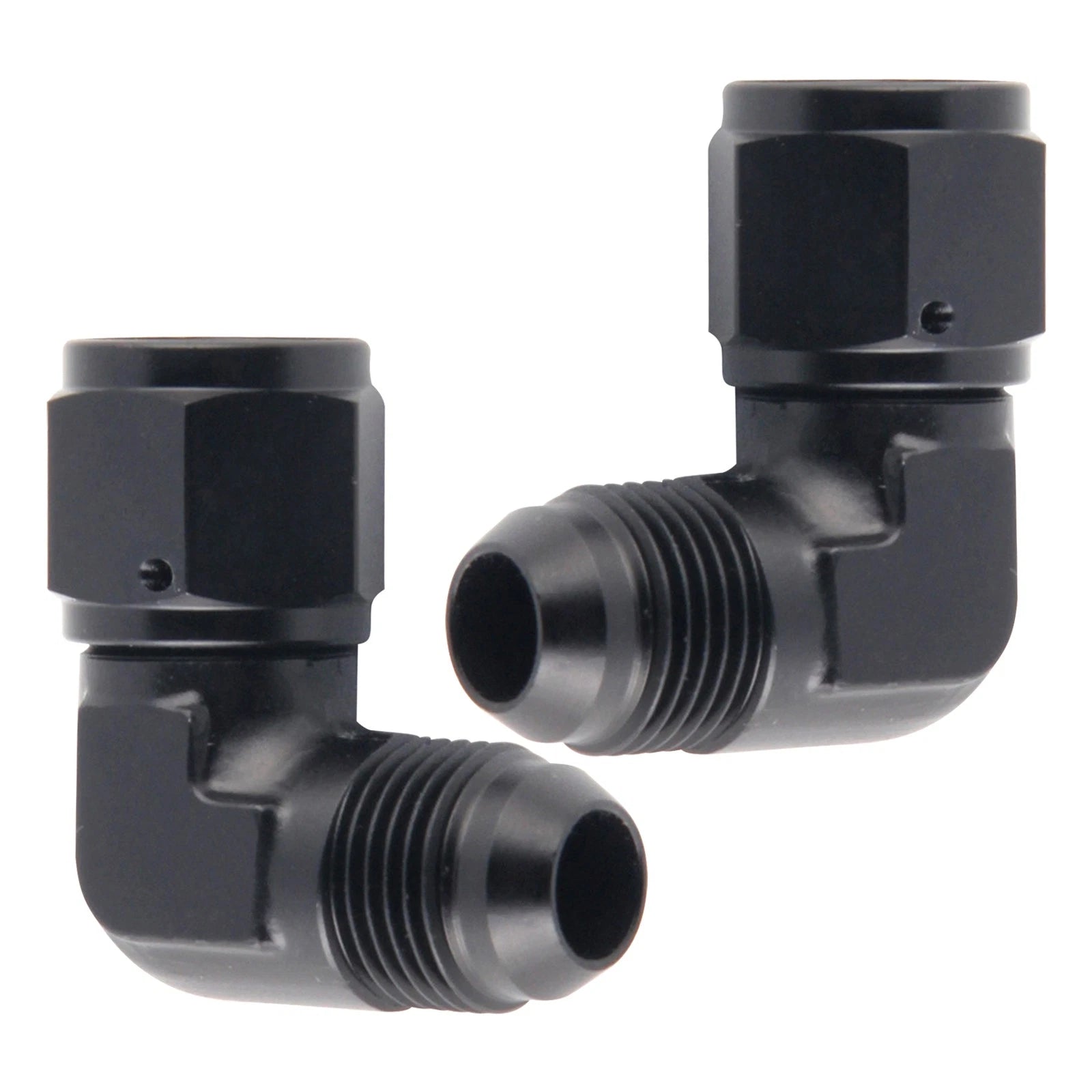 6an Bulkhead Flarefitting Female To Male Aluminum Fitting 90 Degree B