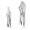 WORKPRO 2-Piece Locking Plier Set 6.5" Long Nose 10" Curved Jaw