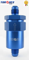 An -6 (-6 Jic An06) Blue Anodised Billet Aluminium Fuel Filter 30