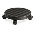 Modern Iron Plant Stand With Mobility Wheels For Indoor Outdoor Home