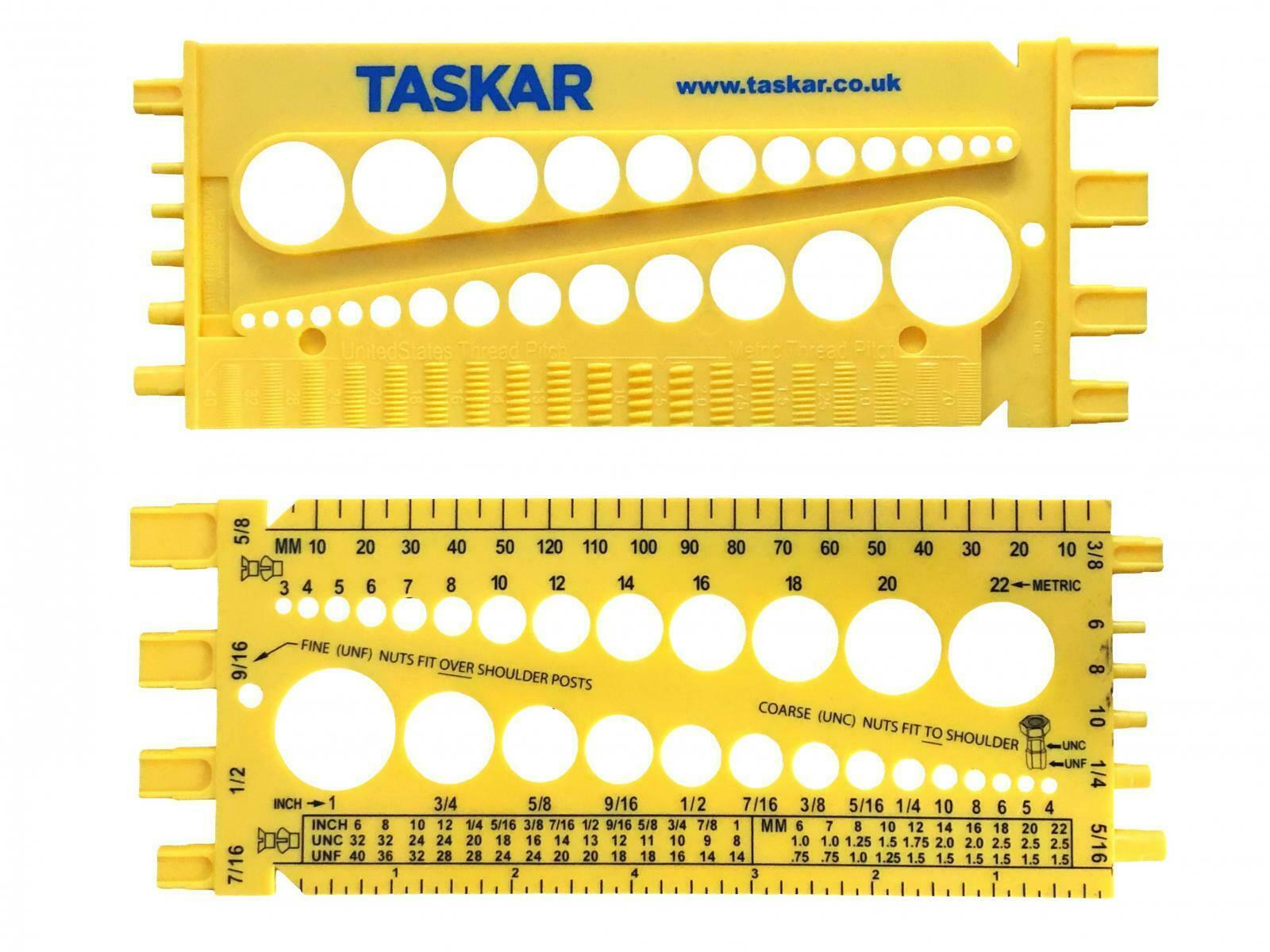 Taskar Nut, Bolt & Screw Measuring Gauge Imperial & | Built Supply Co