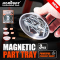 3-Piece Magnet Trays Set 3" 4" 6" Round Magnetic Trays Tools Parts