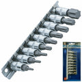 BlueSpot 9pc Male Torx Bit Star Socket Set by BlueSpot