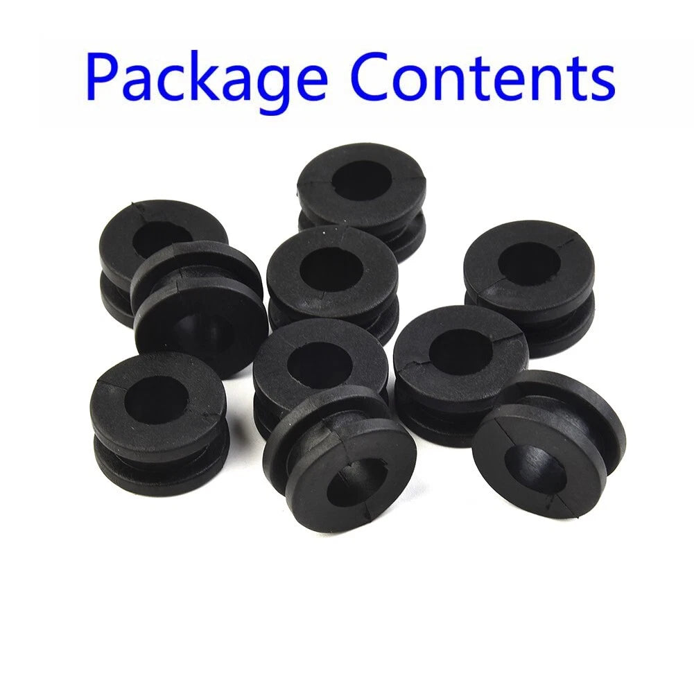 Black-universa<wbr/>l Motorcycle Rubber Grommet Mount Set Side Cover