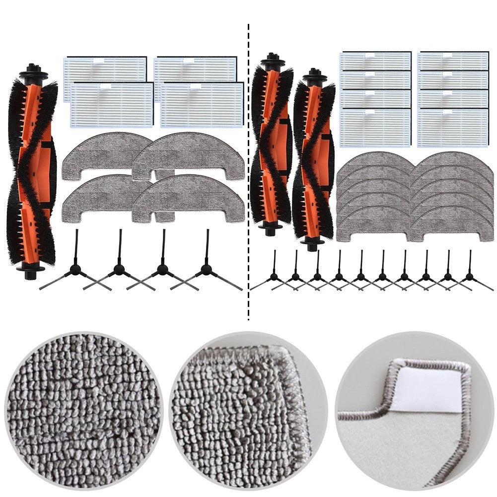 Complete Brush Filter Mop Cloth Kit For Mova S800 E20 E20 Pro Vacuum