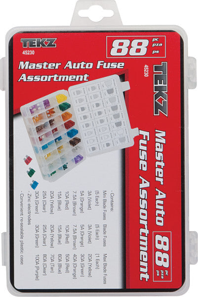 Master Auto Fuse Assortment 88 Piece by Titan