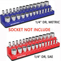 Workpro1/4 -Inch Sae/ Metric Magnetic Socket Organizer Socket Not