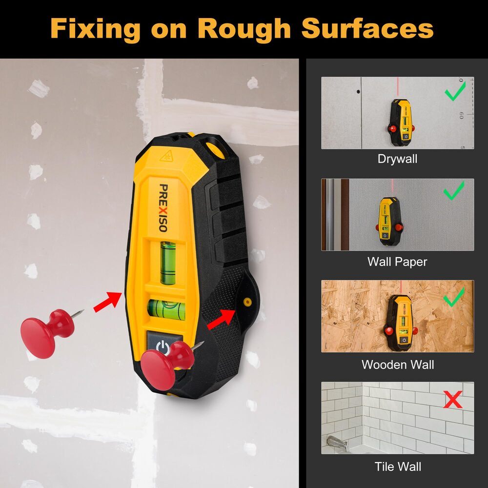 PREXISO 2-in-1 Magnetic Stud Finder by PREXISO