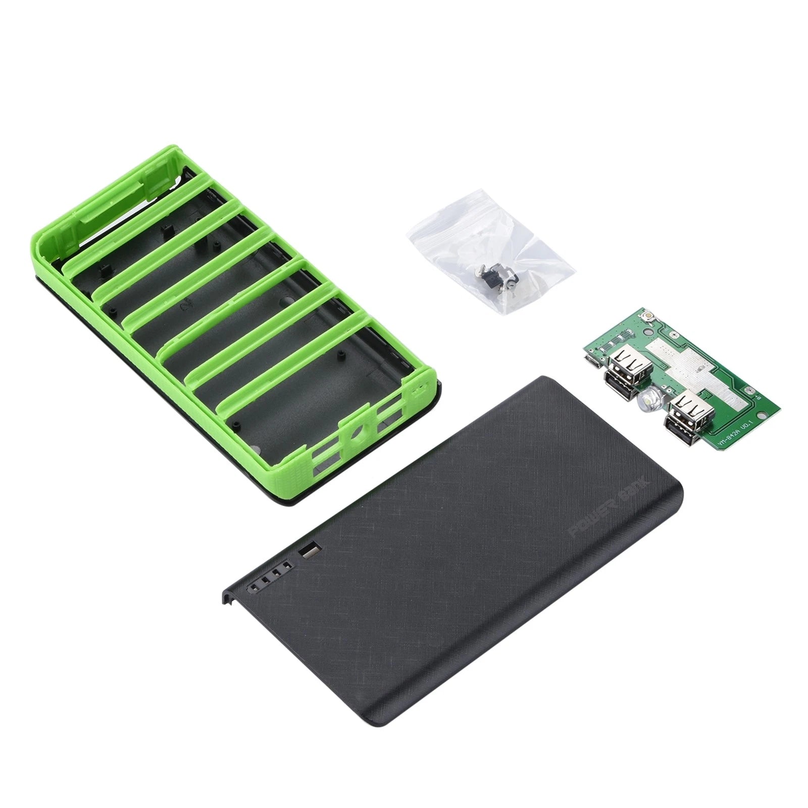 4 Usb Ports 2a Power Bank Case Kit 6x18650 Battery Fast Quick Charger