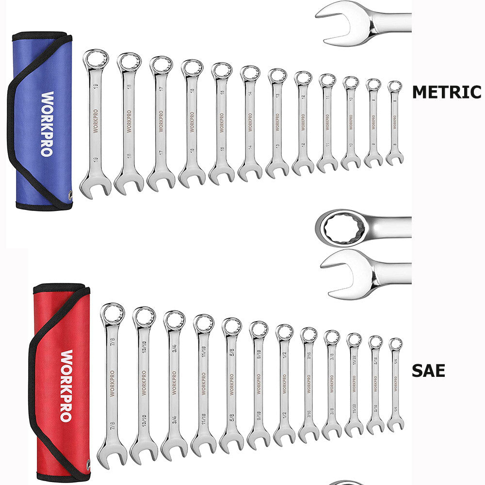 WORKPRO 24-Piece Combination Wrench Set by WORKPRO