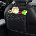 1x Car Interior Accessories Seat Storage Bag PU Leather Hanging Pocket