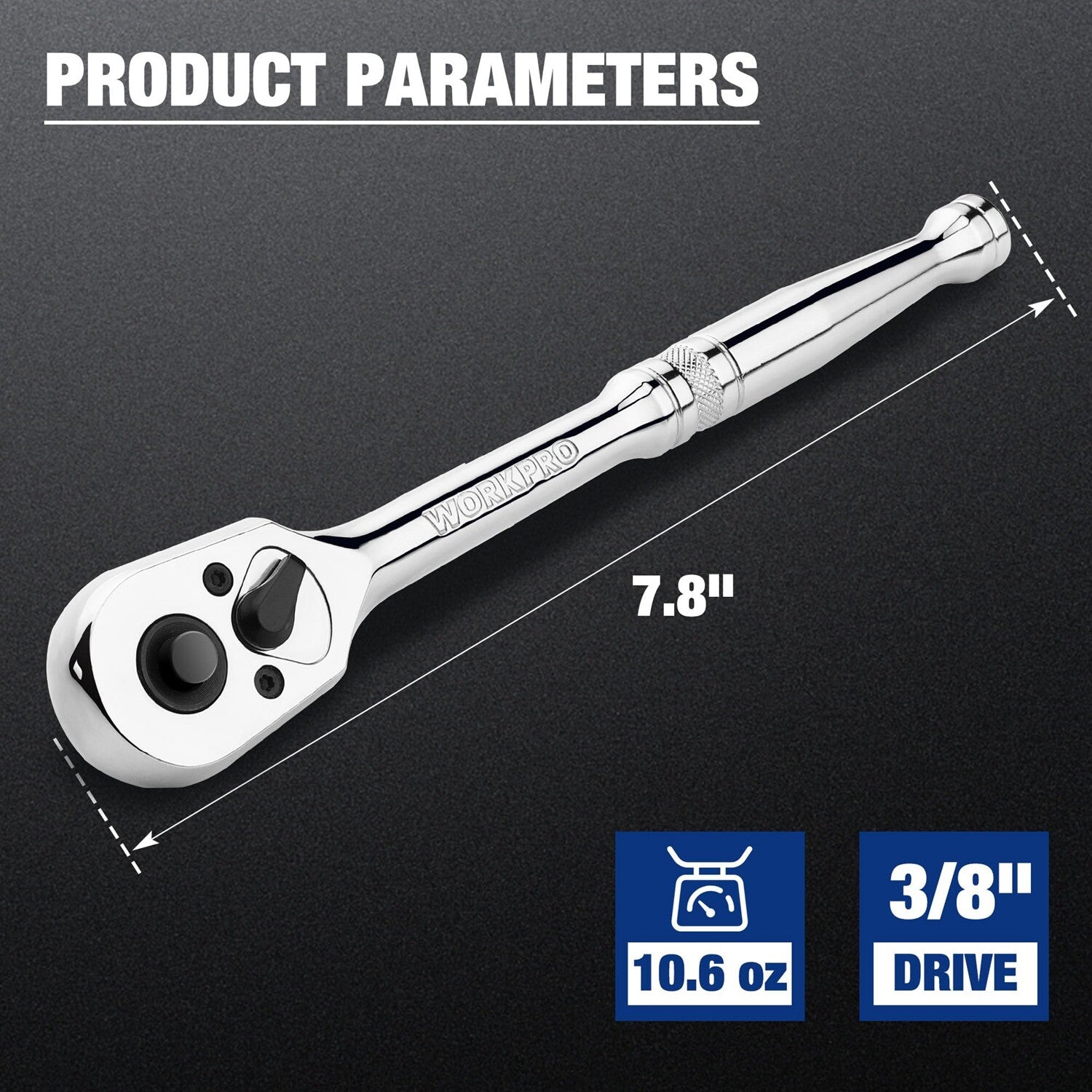 WORKPRO 3/8" Drive Ratchet Handle by WORKPRO