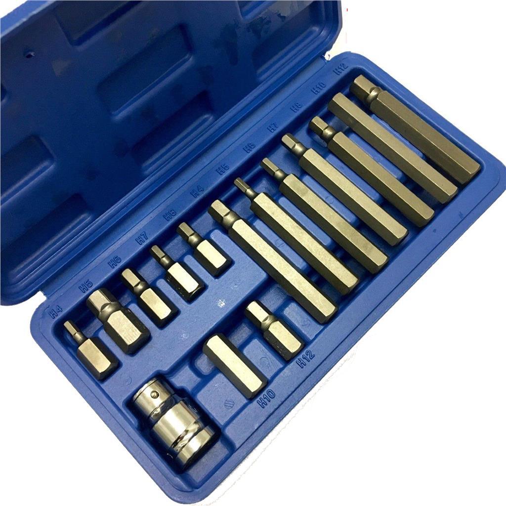 Toolzone 15pc Hex Bit Socket Set