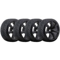 4pack 12mm Hex Hub Drift Wheel Rim Tires For Tamiya Tt01 Tt02 Hsp Cs