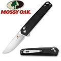 Mossy Oak Folding Pocket Knife 3.5" Edc D2 Steel Drop Point Blade G10
