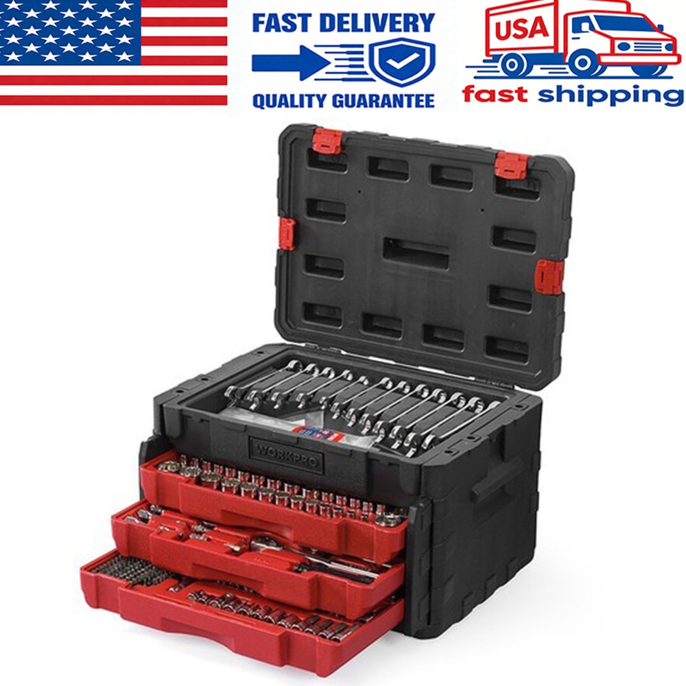 WORKPRO 450-Pieces Drive Socket Set by WORKPRO