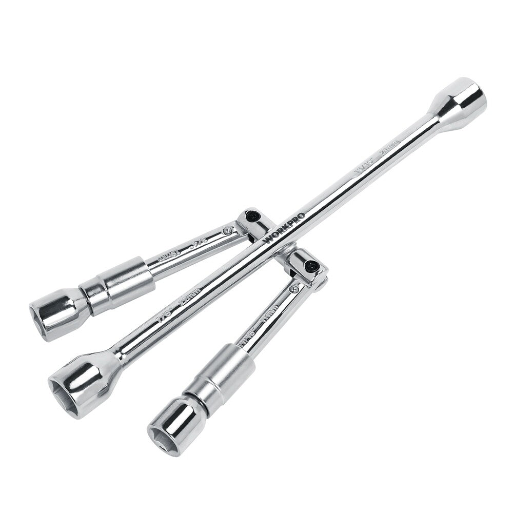 Universal Folding Lug Wrench Car Tire Repair Tool 4 Ways Cross Wrench