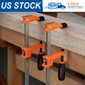JORGENSEN 2-pack Steel Bar Clamps Set 12''Medium Duty Orange 600 Lbs Load Limit