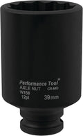 Performance Tool 39mm Toyota Axle Nut Socket by Performance Tool