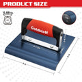 Goldblatt Concrete Edger Tool 6" X 6" Blue Steel Edger Hand Tool With