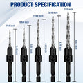 WORKPRO 5-Pack Countersink Drill Bit Set by WORKPRO