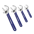 WORKPRO 4pc Adjustable Wrench Set 6"–12" Heavy-Duty