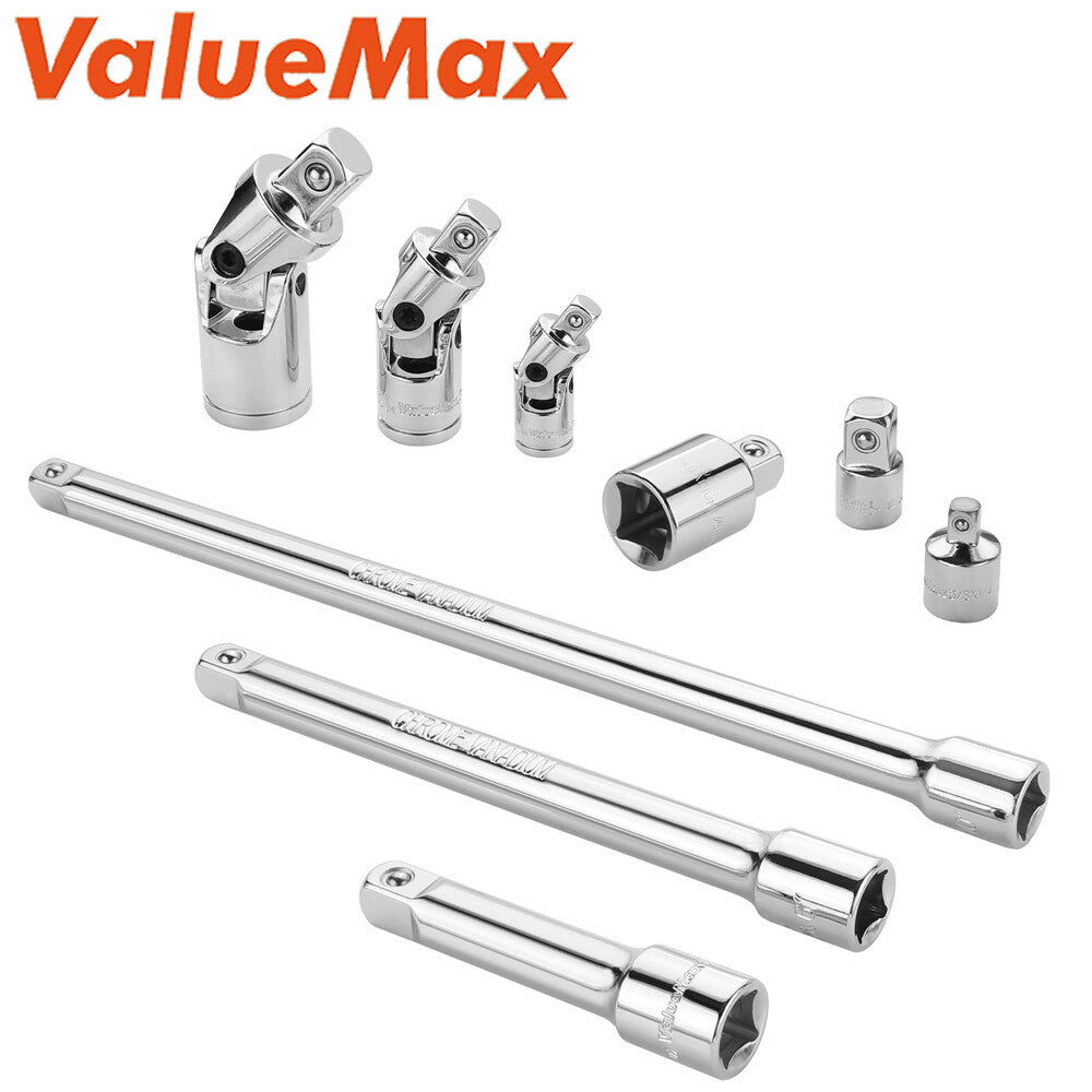 VALUEMAX 9PC Socket Accessory Set 3/8" Drive