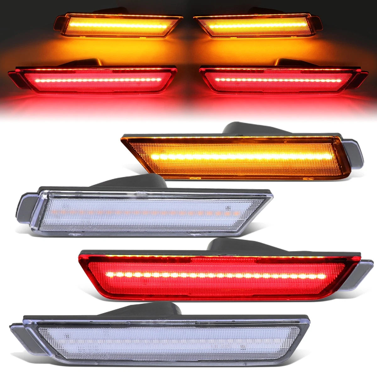 Fit 10-15 Chevy Camaro Front+rear Led Bumper Side | Built Supply Co