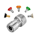 Garden Hose To Pressure Washer Adapter 3/4" Ght 1/4" Quick Connect 5