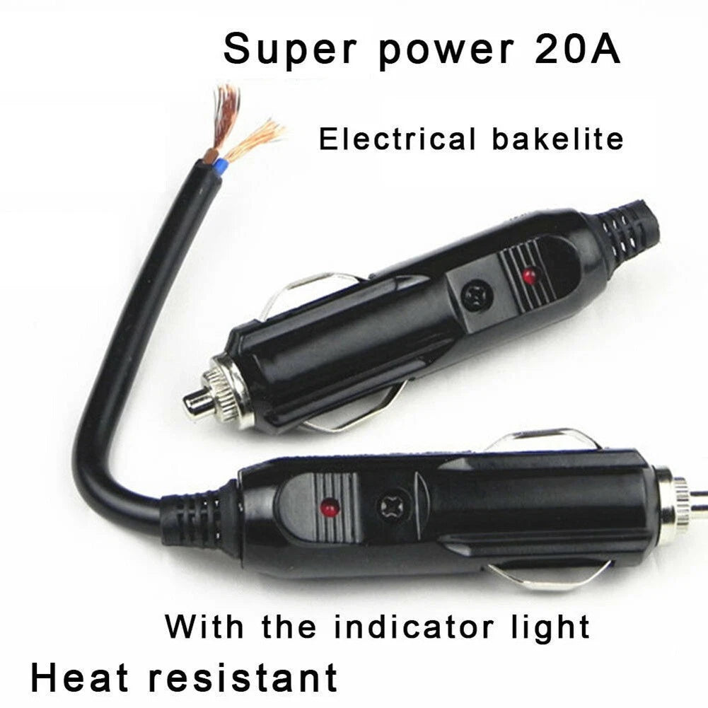 12V Fused Cigar/ Lighter/power Plug/ Connector For Car/van Vehicle