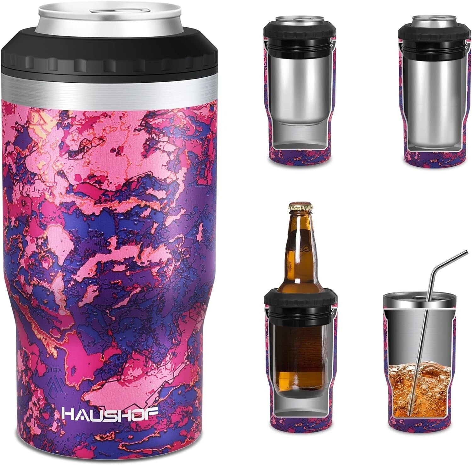 HAUSHOF Can Cooler 12oz Slim Insulated by HAUSHOF